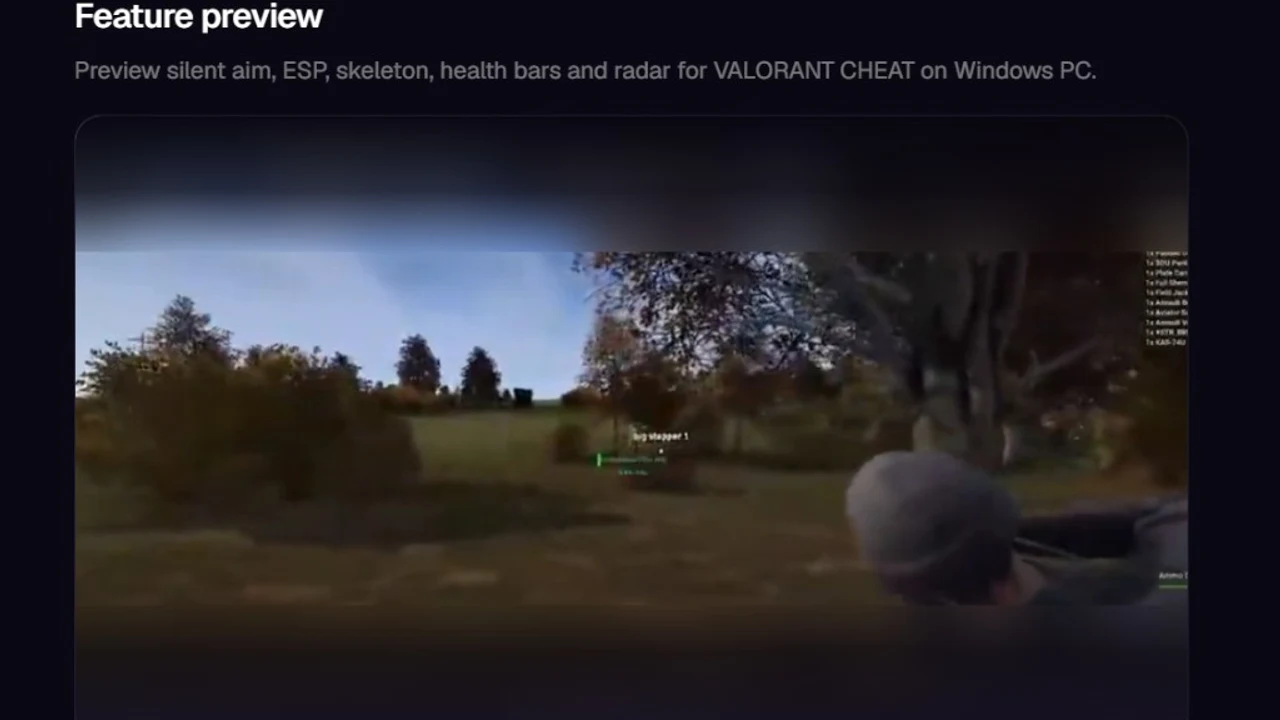 VALORANT CHEAT in-game preview valorant cheat guide screenshot — undetected status
